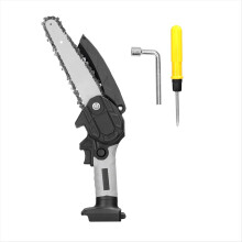 6-inch elektrische snoeizaag, houtkloofzaag met borstelmotor, geschikt voor eenhandig gebruik en werkt op een 21V-accu.
