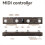 Wireless MIDI Controller Pro Keyboard Page Turner Foot Switch Support MIDI Host Interface Control Function Brown 1