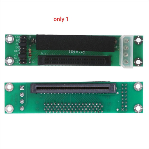 SCSI SCA 80-bens til 68-bens harddiskadaptere Transmitter data Mini PC Reservedele Konverterkort Reparationsdele 2