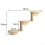 Cat Hammock Climbing Frame, Ladder Climbing Frame, Small Solid Wood Cat Climbing Frame,Two-Layer 3