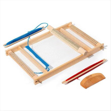 Webset, 15,6 Zoll H x 9,85 Zoll B Holzwebstühle, DIY Handstrick-Webmaschine