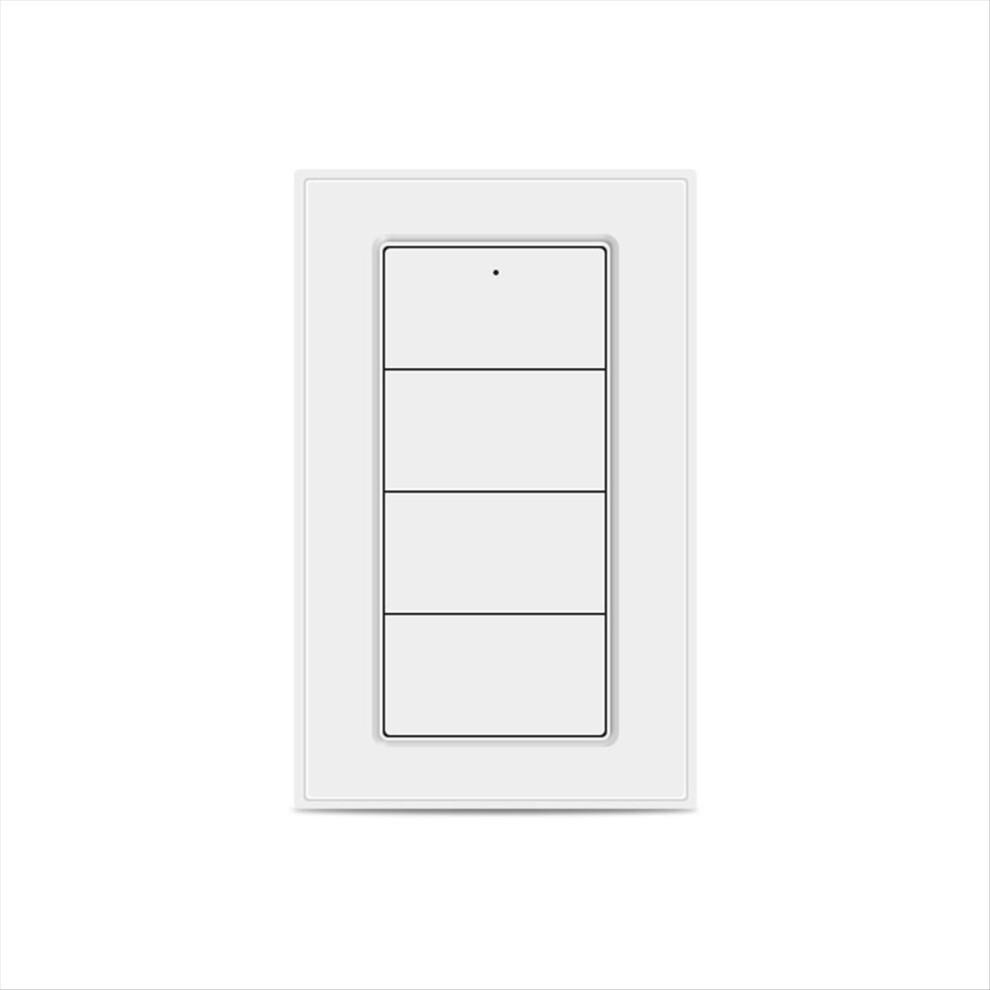 Tuya Zigbee Wireless 4-Gang Scene Switch Smart Life App Control, Battery Powered Portable Scene Push Button Switch 4854032746551