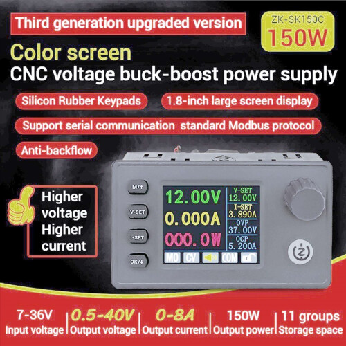 SK150C CNC DC-gereguleerde voeding step-up en step-down module 1