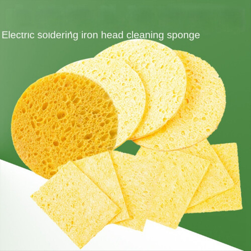 Soldering Iron Tip High Temperature Resistants Sponge Yellow Cleaning Sponge Cleaning Sponge Rectangular Sponge 1
