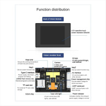 K210 Visuelt modul WonderMV Visuel genkendelsesmodul Smart kamera Python-udviklingskort Programmerbar CanMV-sensor A