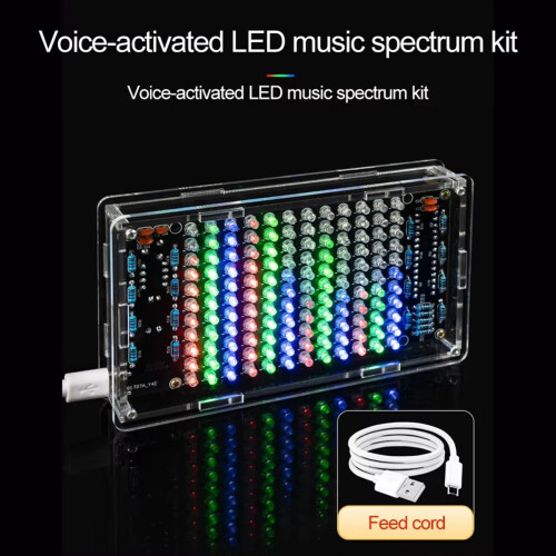 Κιτ συγκόλλησης DIY Spectrum USB Mini Ηλεκτρονική οθόνη ήχου 2