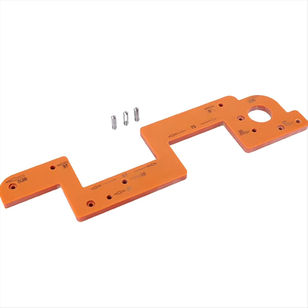 Arc Grooving Auxiliary Tool Handle-Free Slotting Mold Woodworking Round Corner Radius Template For Wardrobe Handle 4854032775797