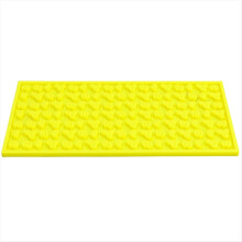 Barmat 45x30x0,8 cm, antislip PVC barmat, gele morsmat