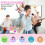 Mini karaokemachine met 2 microfoons, Bluetooth-microfoon, liedjesspeelgoed, C 2