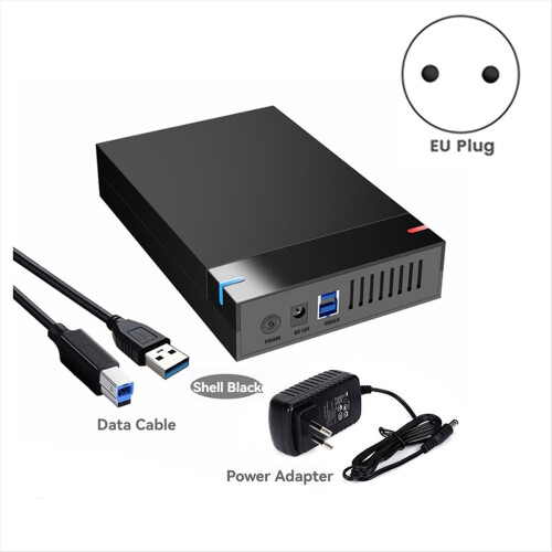 Caixa de disco SSD de 3,5 polegadas com 10 TB para PC, laptop e plugue UE 2