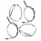 4 stk. ABS-hjulhastighedssensor for og bag SSF500011 SSF500021 til 2007-2012 1