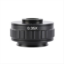 C-mount-adaptere Objektiv 0,35X CCD til trinokulært stereomikroskopkamera 38 mm interface Øget synsfelt