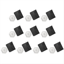 Lot de 10 peignes pour films humides, jauge d'épaisseur 25-3000 µm, haute précision, en acier inoxydable, avec étui de rangement