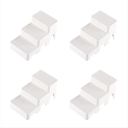 Rack Multi-Layer Desktop Computer Desk Storage Rack Drawer Three-Layer Ladder Storage Rack Small Partition Rack White 2