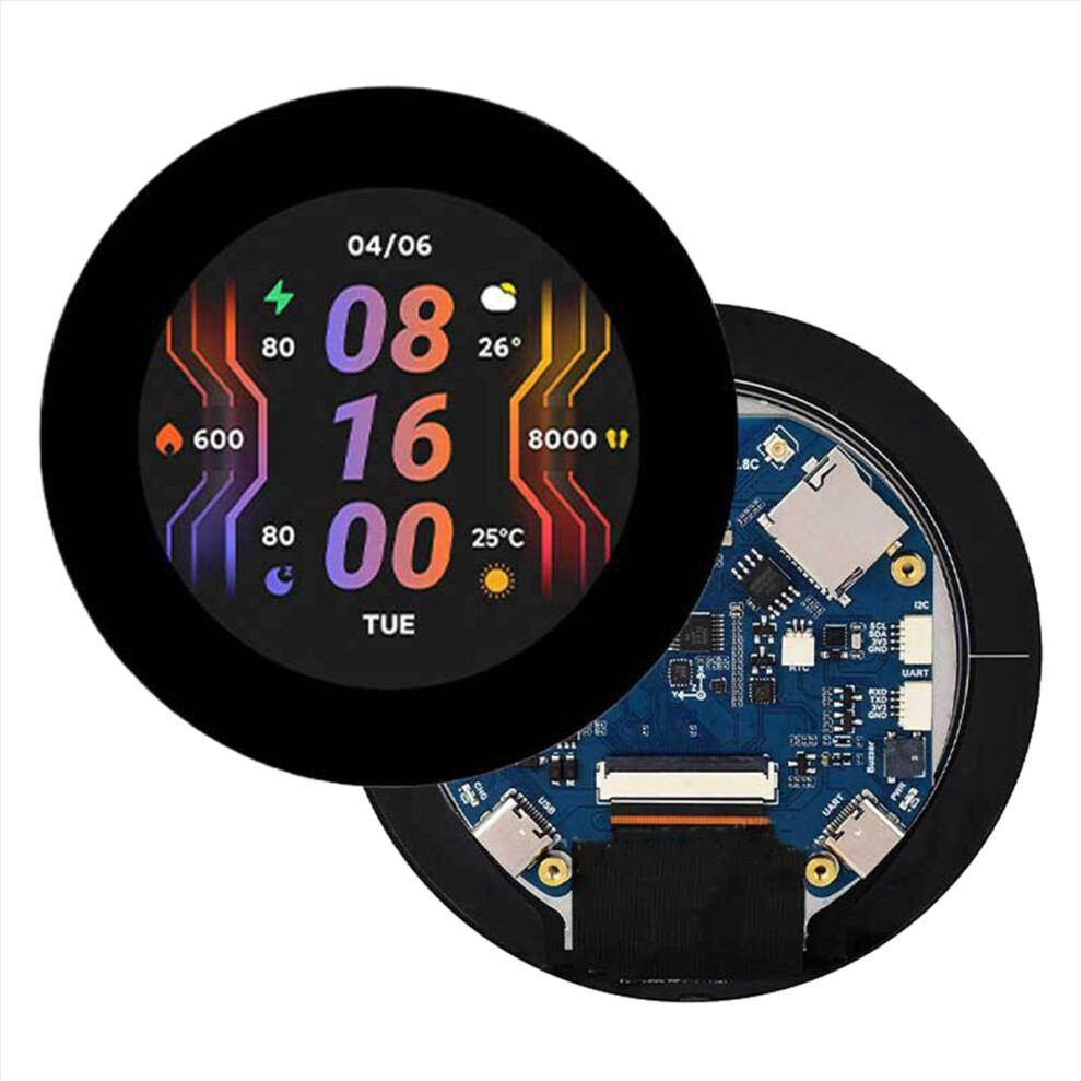 Esp32 S3 2.8 Inch Lcd Development Board 480X480 Captive Touchscreen Display With Qmi8658 6- Sensor 4854032700126