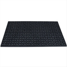 Tapis de bar 45 x 30 x 0,8 cm, antidérapant, en PVC noir, pour le service au bar.