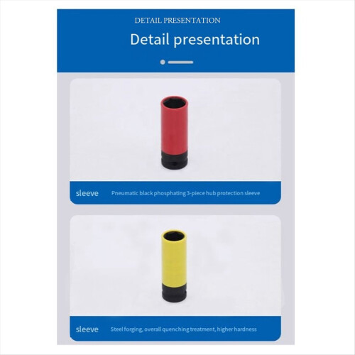 Drive Wheel Protector Impact Sleeve Set,Durables Plastic Sleeve,Black 1