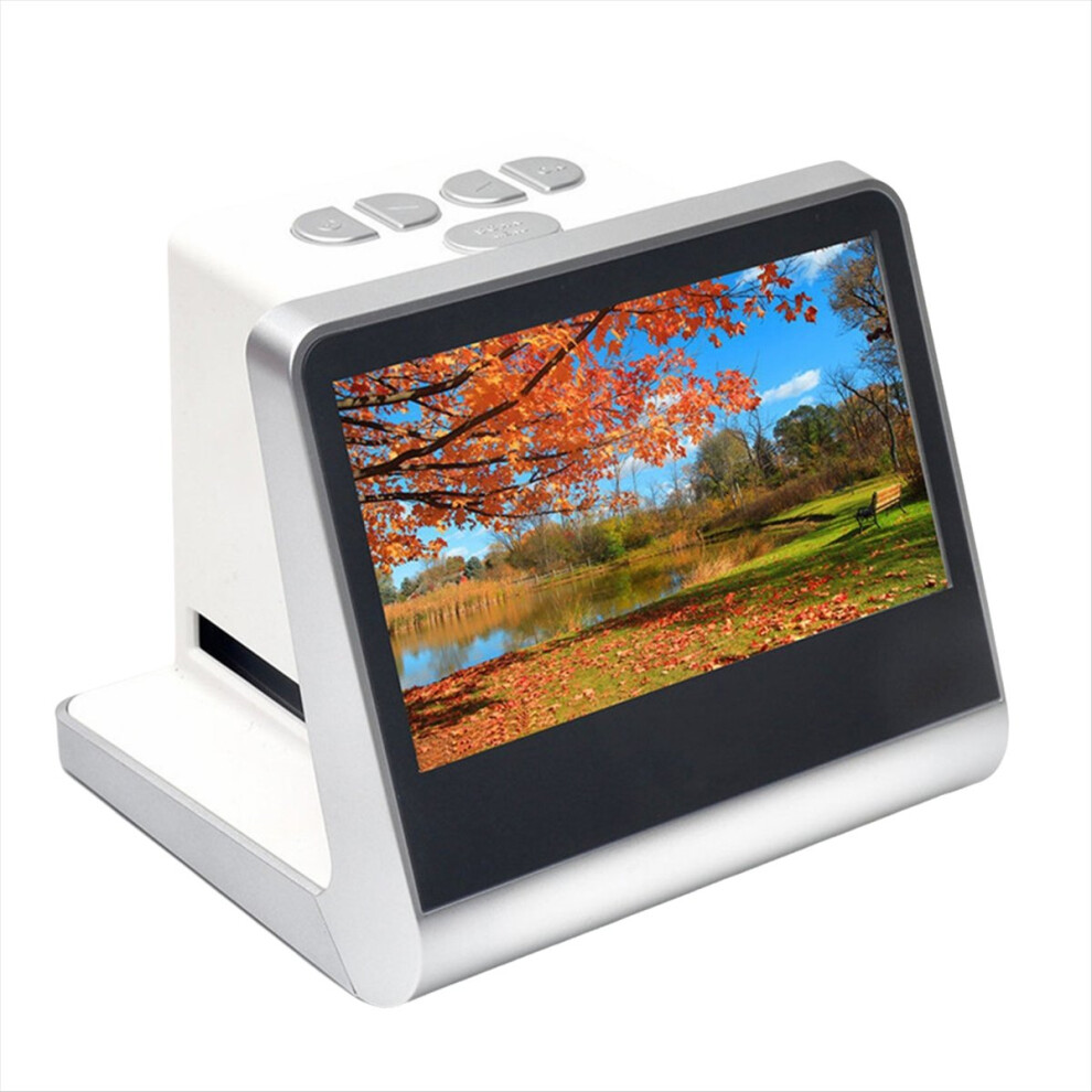 22Mp Pixels 5 Inch Hd Screen Film Photo Slide Monochrome Scanner Digital Converter Copier Eu Plug Black/White 4854032706883