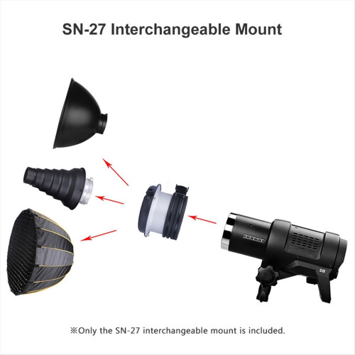 Μεταλλική εναλλάξιμη βάση SN-27 για αξεσουάρ βάσης Bowens 1