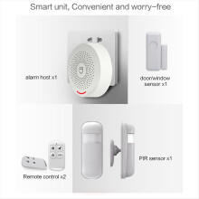 Trådløst WiFi 433MHz Hjemmesikkerhedssystem Wifi Tyverialarmsystem Tuya Smart Life Trådløst Tastatur Virker EU-STIK