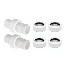 2-pack poolrengöringsslang med svivel 9-100-3002 och slangmutter 9-100-3109 kombinerat utbyteskit för 360 poolrengöring