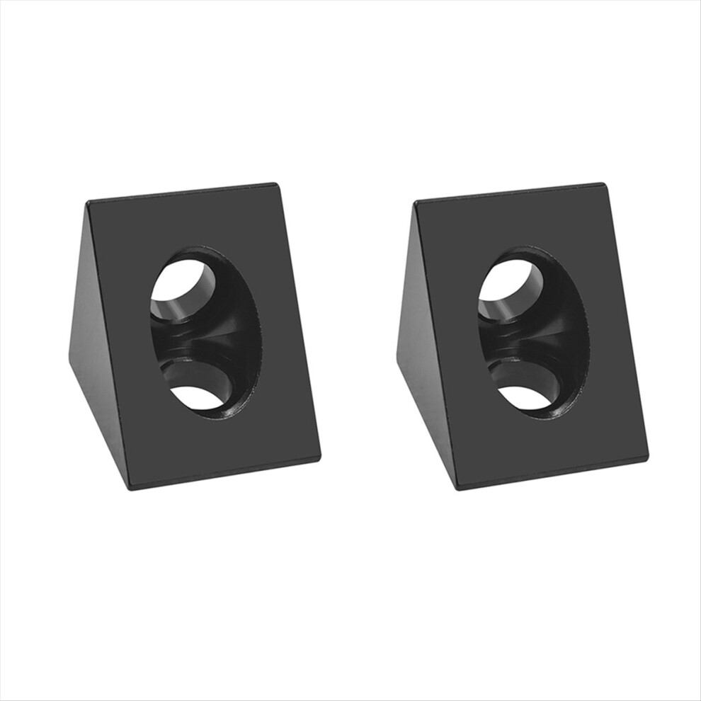 90 Degree Angle Bracket Connector For Cnc & 3D Printer Diy V-Slot Black Corner For 2020 Aluminum Profile 2Pcs 4854032714000