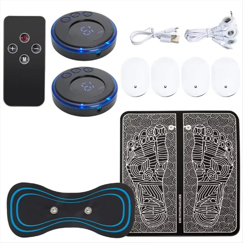 Electric Foot Massager Pad Electrostimulator Massage Mat EMS Muscle Massager Relax Feet Massage Fitness Masajeador USB