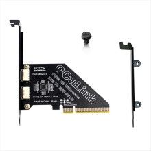 PCIe4.0 X8 till 2-portars SFF8611&8612 Oculink-expansionskort till SFF-8639 U.2 SSD för externt grafikkort för Win/Linux