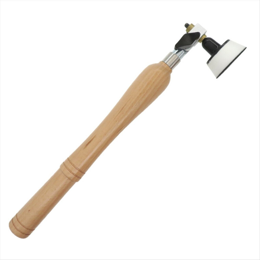 2 Inch Bowl Sander Foam Hook & Loop Sanding Pad Long Hardwood Handle Sanding Tool for Woodworking
