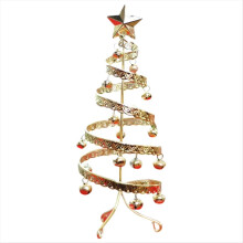 Iron craft bell mini Christmas tree desktop simulation Christmas tree display Christmas decorations Gold