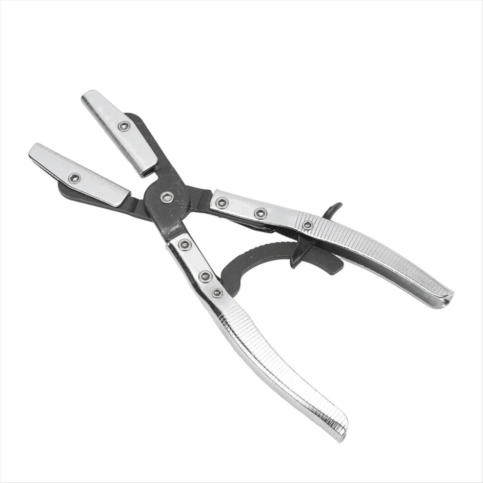Hose Clamp Pliers For Automotive And Machine Maintenance, 10-Inch Universal Hose Pinch Off Plier With Ratcheting Jaws 4854032755560