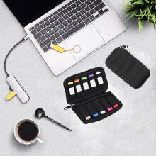 Custodia per unità flash - Scatola organizer antipolvere, compatta e portatile, A