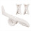 Silicone Violin Correction Posture Grip Bow Accessory Tool white 3