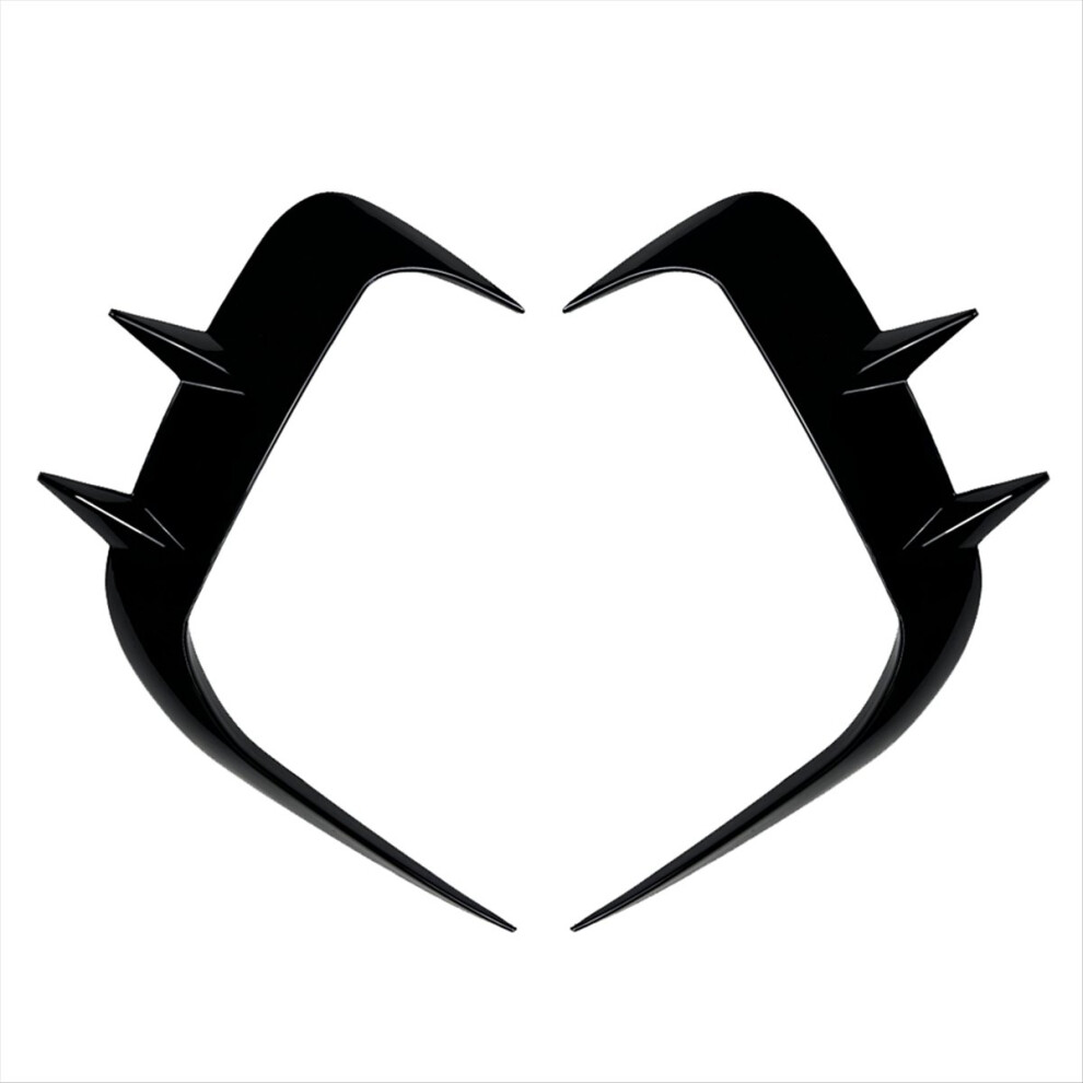 Car Front Bumper Splitter Spoiler For 5 Series I5 G60 G61 2024+ Fog Lights Decorative Cover Glossy Black 4854032793807