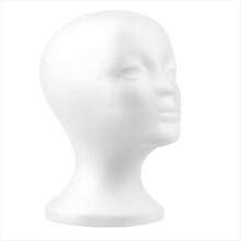 Haarmodelhoofd voor styling, schuimrubberen mannequinstandaard, houder voor cosmetica, displaystandaard voor het maken van haar, reisstyling