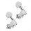 Strängknopp för gitarr/folkgitarr/ukulele, heltäckande, klassisk sträng, silver 2