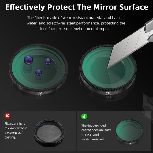 Optische Objektivfilter für die GO Ultra Mini Action-Kamera (UV-Filter) 2