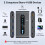 USB Switcher 2 Computers Share 4 USB 3.2 Device 10Gbps USB C Switcher for Keyboard Mouse Printer Webcam Desktop Control 3