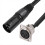 2x XLR průchozí kabel, Stage Box, 3pinový XLR typ D, samec-samice pro patch panel, podlahový box pro audio 2
