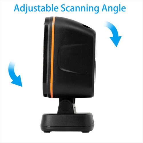 USB 2D Barcode Scanner Gobal Exposure Desktop Flat Hands-Free 1