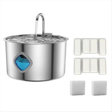 Fuente de agua automática para mascotas con filtros reemplazables, cuenco para gatos y perros, ideal para beber en interiores.