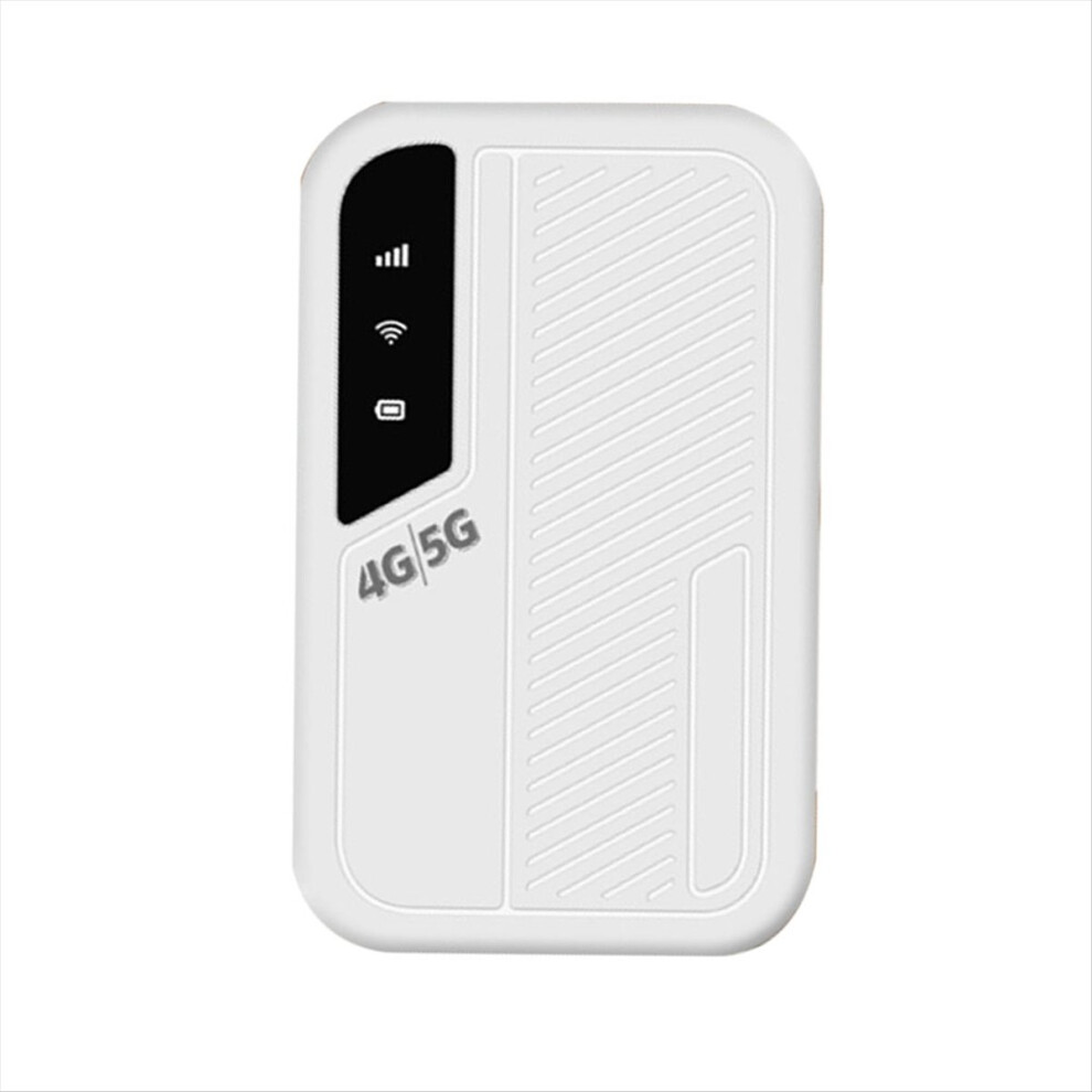 Travel Wifi Hotspot 4G 5G Mobile Hotspot Sim Slot 300Mbps Stable Connection Supports 10 Devices Asian Version White 4854032729042