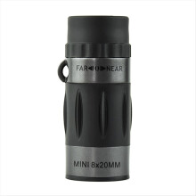 Telescopio monocular compacto 8x20: telescopio portátil de alta definición ideal para senderismo, acampada, observación de fauna y conciertos.