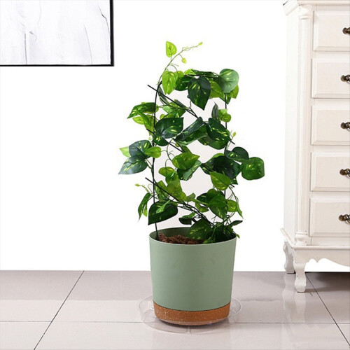 Pires de plantas transparentes de plástico de 10 polegadas, bandeja para plantas mais grossa 1
