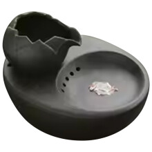Fuente de agua de cerámica para mascotas con bomba USB para que los gatos y otras mascotas beban agua.
