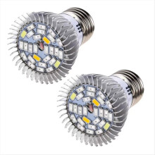 2 szt. E27 Lampa do wzrostu roślin 85-265 V Pełne spektrum LED Lampa do uprawy roślin do szklarni hydroponicznych 18 W