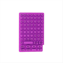 Manicure Art-tastaturpude til kvinder, beskyttende membran til kontorskrivemaskiner til lange negle, tastaturfilm E