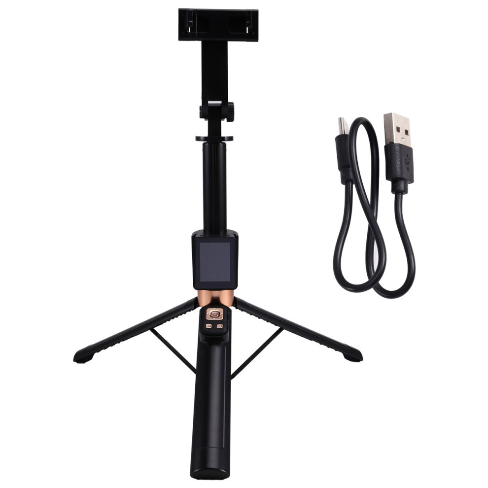 Telescopic Portable Tripod Stable Base Selfie Stick Adjustable Height 360 Rotation Live Streaming Stand With Projector 4853870937961