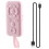 Protable Bluetooth Remote Control Self-Timer Camera Stick Shutter Button Wireless Controller Pink 3