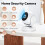 Telecamera IP wireless per interni con visione notturna e rilevamento umano con intelligenza artificiale e zoom digitale 3X 2